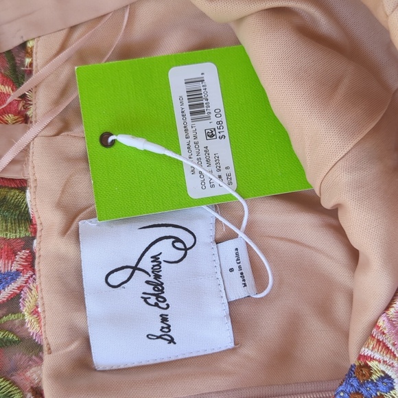 Sam Edelman Floral Embroidered Midi Sheath Dress New with Tags - Picture 12 of 12